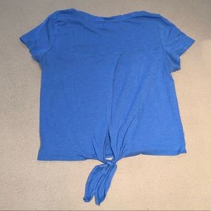 T shirt with cut out back